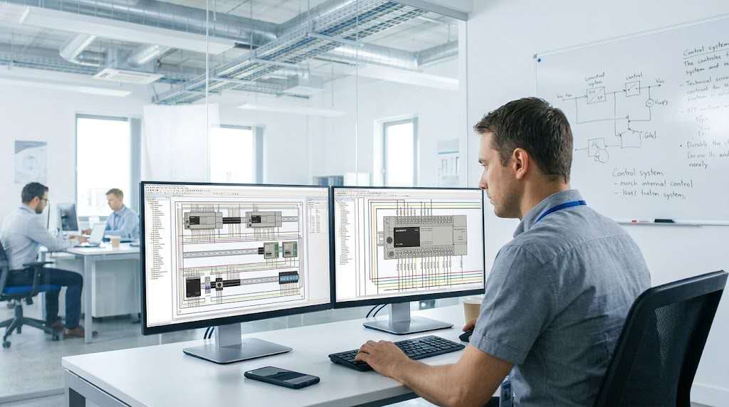 Electrical control system CAD drawing